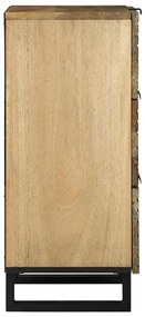 vidaXL Συρτάρι με συρτάρι Καφέ 40 x 33 x 75 εκ. Μασίφ ξύλο μάνγκο