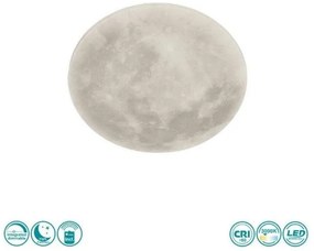 Πλαφονιέρα Φωτιστικό Οροφής Led Σελήνη Λευκό Lunar 627514000 Trio Lighting-627514000-Λευκό 627514000
