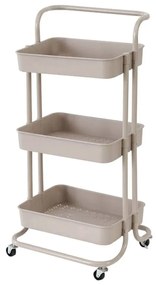 Μανάβης Τρόλεϊ Με Λαβή 815494 43x36x89cm Beige Ankor Metal, Plastic
