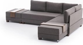 Corner Sofa-Bed Fly Corner Sofa Bed Right- Brown Brown