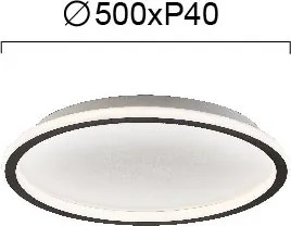 Φωτιστικό Πλαφονιέρα LED Viokef Arla Black 4276301