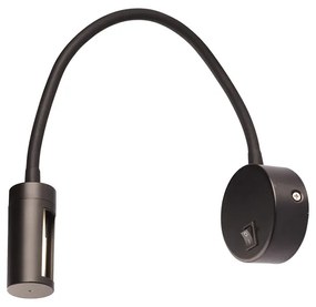 Φωτιστικό Επίτοιχο Aca SF126LEDSB PIPER Μαύρο Ματ (Black Mat) 3200K