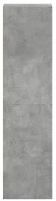 vidaXL Ντουλάπι Γκρι Σκυροδέματος 35x37x142 εκ. με Γυάλινες Πόρτες