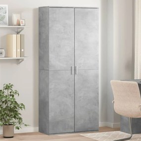 vidaXL Ντουλάπι Γκρι Σκυροδέματος 80x35x180 εκ. από Επεξεργασμένο Ξύλο