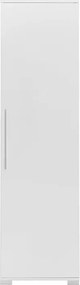 Στήλη Diamond1 pakoworld λευκό gloss 50x35x187εκ