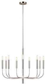 Πολυέλαιος Κρεμαστό Φωτιστικό 9xE14 Brianna Elstead Lighting-FE-BRIANNA9-PN-Νίκελ Ματ FE-BRIANNA9-PN