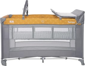 BABY COT TORINO 2 LAYERS PLUS LEMON CURRY FLORAL