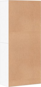 vidaXL Παπουτσοθήκη Λευκή 80x39x178 εκ. από Επεξεργασμένο Ξύλο