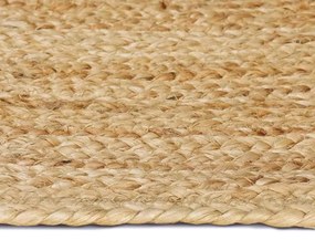 vidaXL Χαλί Καφέ 120 x 120 cm Γιούτα