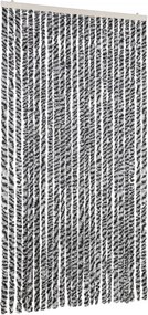 vidaXL Σήτα Εντόμων Γκρι/Μαύρη/Λευκή 100 x 200 εκ. από Σενίλ