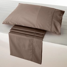 Σεντόνια Nemesis-302 (Σετ 4τμχ) Ατραντέ Brown Vesta Home Υπέρδιπλo 240x270cm 100% Βαμβακοσατέν