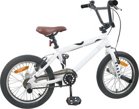 vidaXL BMX Ποδήλατο 16 ίντσες για παιδιά 5-8 ετών Λευκό