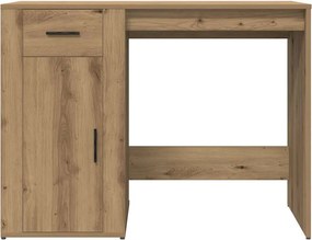 vidaXL Γραφείο Αρτισιανή Δρυς 100x49x75 εκ. από Επεξεργασμένο Ξύλο