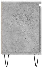 vidaXL Κομοδίνα 2 τεμ. Γκρι Σκυρ. 40x30x50 εκ. από Επεξεργασμένο Ξύλο