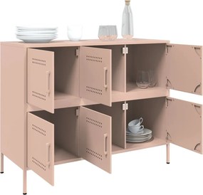 vidaXL Ντουλάπι Ροζ 100,5x39x79 εκ. από Χάλυβα