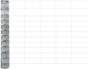 vidaXL Τεντώτο με στήριγμα Ασημί 1,2 x 50 m Ατσάλι