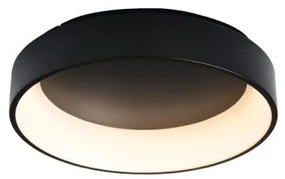 Πλαφονιέρα Φωτιστικό Οροφής LED 48W 3CCT Apollo Aca-BR81LEDC60BKCCT-Μαύρο BR81LEDC60BKCCT