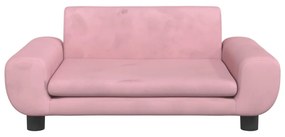 Κρεβάτι Σκύλου Ροζ 70 x 45 x 33 εκ. Βελούδινο - Ροζ