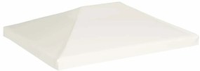 vidaXL Κάλυμμα για Κιόσκι Λευκό Κρεμ 4 x 3 μ. 310 γρ./μ²