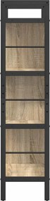 vidaXL Ράφι Βιβλίων Δρύς Sonoma 75 x 30 x 123,5 εκ. Επεξεργασμένο ξύλο