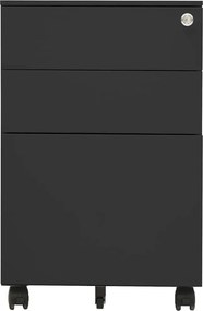 vidaXL Αρχειοθήκη Φορητή Ανθρακί 39 x 45 x 60 εκ. Ατσάλινη