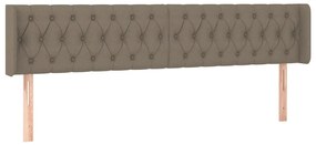 vidaXL Κεφαλάρι με Πτερύγια Taupe 183x16x78/88 εκ. Υφασμάτινο