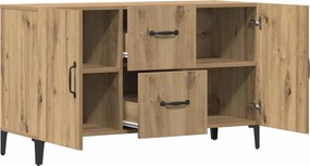 vidaXL Σκευοθήκη Δρυς τεχνίτης 100x36x60 cm Κατασκευασμένο ξύλο
