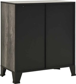 vidaXL Ντουλάπι Αποθήκευσης Γκρι 72 x 36 x 82 εκ. Μέταλλο / MDF