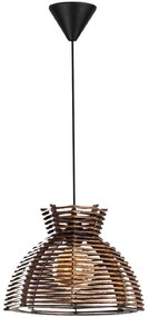 Φωτιστικό Οροφής Lacin 390FLH2184 30x30x60cm 1xE27 40W Brown-Black Opviq