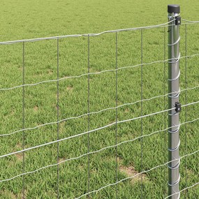 vidaXL Φράχτης Εuro 0,8 x 25 m Σίδηρος με επικάλυψη PVC
