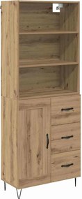 vidaXL Highboard 2 pcs Artisan Oak 69,5 x 34 x 180 εκ.