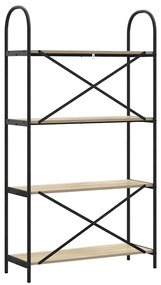 vidaXL Ράφι Βιβλίων Sonoma Δρυς 80 x 30 x 146 εκ Επεξεργασμένο ξύλο