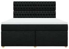 ΚΡΕΒΑΤΙ BOXSPRING ΜΕ ΣΤΡΩΜΑ ΜΑΥΡΟ 180X200 ΕΚ. ΥΦΑΣΜΑΤΙΝΟ 3291368