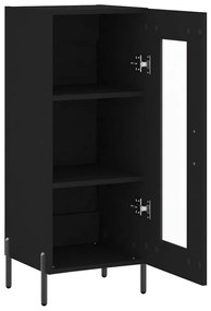 vidaXL Ντουλάπι Μαύρο 34,5 x 34 x 90 εκ. από Επεξεργασμένο Ξύλο