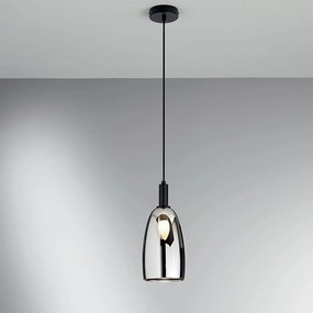 Φωτιστικό Οροφής Κρεμαστό I-Weizen-S1 E14 150x14x24cm Black-Chrome Luce Ambiente Design