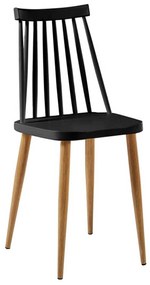 Καρέκλα Mirella Black 20-0215 42Χ45,5Χ78,5cm Metal, Polypropylene