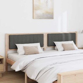 vidaXL Ταπετσαρισμένο κεφαλάρι Καφέ 200 cm Στερεά ξυλεία πεύκου