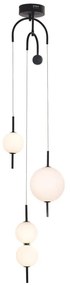 Φωτιστικό Οροφής Τρίφωτο LED Aca Amelia TNK323LED19P Black