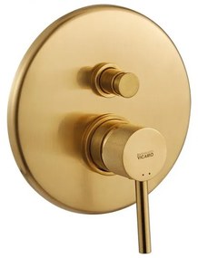 Armando Vicario Industrial Brushed Gold Μίκτης Εντοιχισμού 2 Εξόδων με Εκτροπέα
