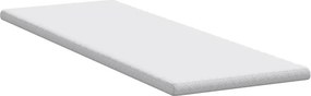 vidaXL Στρώμα επικάλυψης Λευκό 70 x 200 cm Υφασμα Jacquard
