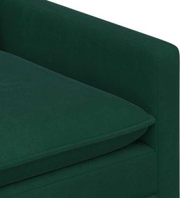 vidaXL Σετ Καναπέ 2 pcs Σκούρο Πράσινο Βελούδο