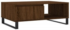 vidaXL Τραπεζάκι Σαλονιού Καφέ Δρυς 90x60x35εκ. από Επεξεργασμ. Ξύλο