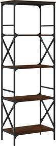 vidaXL Βιβλιοθήκη 5 Επιπέδων Καφέ Δρυς 59 x 35 x 171 εκ. Επεξεργ. Ξύλο