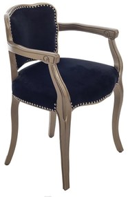 Artekko Royal Πολυθρόνα με Βελούδο Χρυσό Μαύρο (56.6x52.1x75.7)cm Artekko 47995