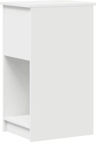 vidaXL Πύργος υπολογιστή με συρτάρι Λευκό 35x45x77 cm