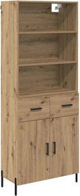vidaXL Highboard Artisan Oak 69,5 x 32,5 x 180 εκ Επεξεργασμένο ξύλο