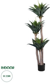 20215 GloboStar® Artificial Garden AGAVE 20215 Τεχνητό Διακοσμητικό Φυτό Αγαύη Υ150cm