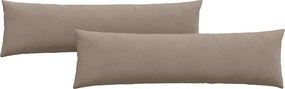 vidaXL Μαξιλάρι Καναπέ 2 pcs Taupe 145 x 40 εκ. ύφασμα