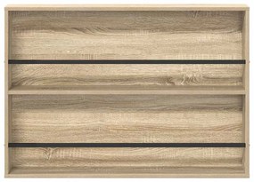 vidaXL Ράφι Περιοδικών με ράφι 2 pcs Δρύς Sonoma 100 x 12 x 70 εκ