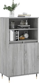 vidaXL Ντουλάπι Γκρι Sonoma 60 x 36 x 110 εκ. από Επεξεργασμένο Ξύλο